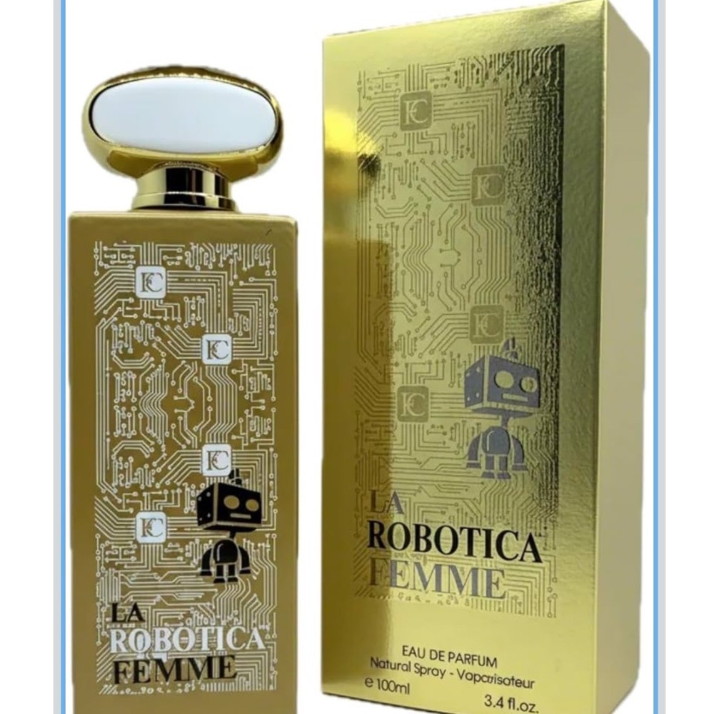 Fragrance Couture La Robotica Femme Eau de Parfum 100ml 3.4oz New Sealed Gold